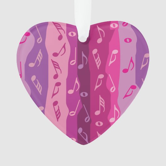Music Note Stripes Ornament (voorkant)