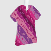 Music Note Stripes Ornament (voorkant)