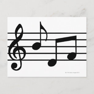 Music Notes Briefkaart