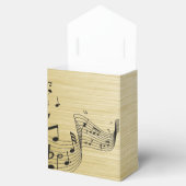 Music Notes Brushed Gold Bedankdoosjes (Geopend)