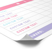Music Notes Exercice Pink Purple - Tableau de réco (Coin)
