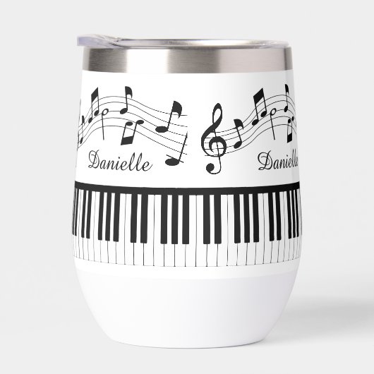 Music Notes Piano Personalized Custom Colors (Droite)