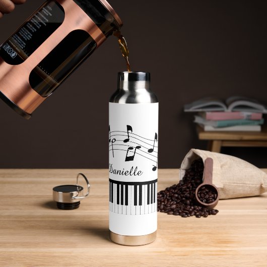 Music Notes Piano Personalized Custom Colors Waterfles (Koffie)