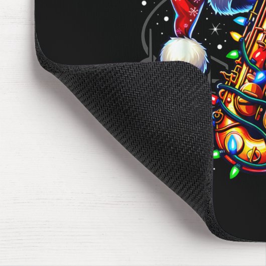 Music Notes Treble Clef Christmas Saxophone Jazz M Muismat (Hoek)