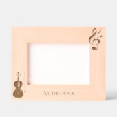 Music Notes Violin Personalized Gegraveerde Lijstjes (Voorkant)