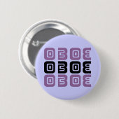 Music Oboe Button (Voorkant /achterkant)