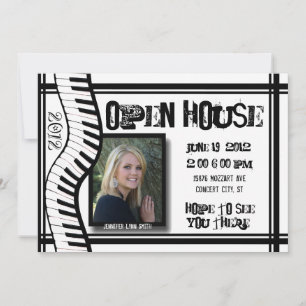 Music Open house-uitnodiging Kaart