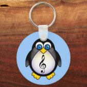 Music Penguin Treble Clef Sleutelhanger (Voorkant)