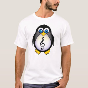Music Penguin Treble Clef T-shirt