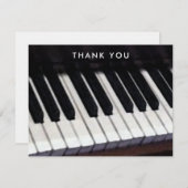 Music Piano Bedankkaart (Voorkant / Achterkant)