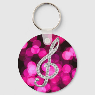 Music Piano Gclef Sleutelhanger