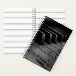 Music Piano Keys-Canvas tas Notitieboek