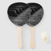 Music Piano Keys Handwaaier (Voorkant en achterkant)