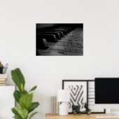 Music Piano Keys Poster (Thuiskantoor)