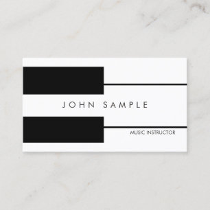 Music Piano Lessons Professional Instructor Visitekaartje