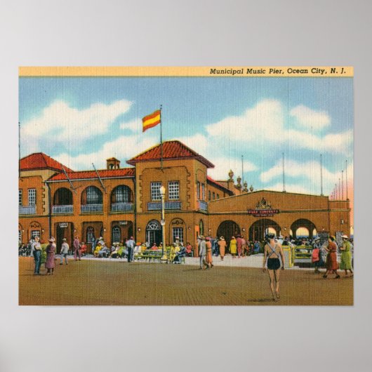 Music Pier, Ocean City, NJ  Poster (Voorkant)