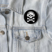 Music Pirate Piracy anti-riaa logo Ronde Button 5,7 Cm (In situ)