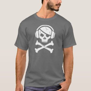 Music Pirate Piracy anti-riaa logo T-shirt