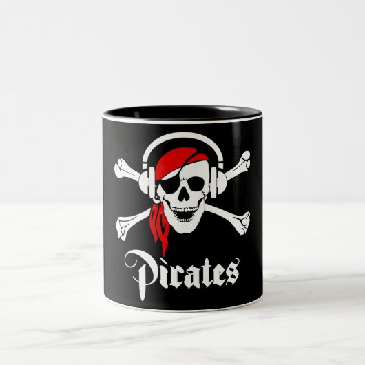 Music Pirates Tweekleurige Koffiemok (Center)