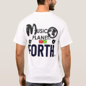 MUSIC PLANET FORTH MANNEN T-SHIRT (Achterkant)