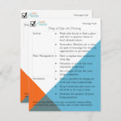 Music Practice Strategy Card (Voorkant / Achterkant)