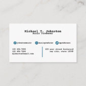 Music Producer Visitekaartje (Achterkant)