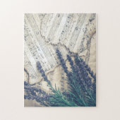 Music Puzzle with Lavender (Vertical)