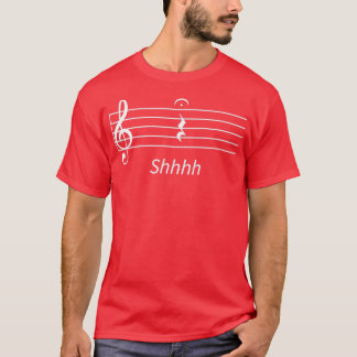 Music Quarter Rest Fermata Shhh T-shirt