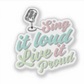 Music Quotes Sticker  (Devant)