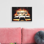 Music Recording Studio Canvas Afdruk (Insitu (Woonkamer))