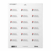 Music & Red Bird medium Mailing Labels (Full Sheet)