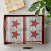  Music Red Star Rustige kerst Tissuepapier (Geschenk)