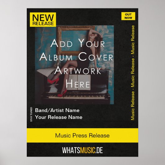 Music Release Poster met QR-code (Voorkant)