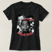 Music Retro James Baldwin Funny Graphic Gi T-shirt (Design voorkant)