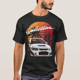 Music  Retro Mitsubishi Evolution Evo Summe T-shirt