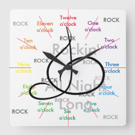 Music Rock N Roll Musicians Gift Cricket Diane Vierkante Klok