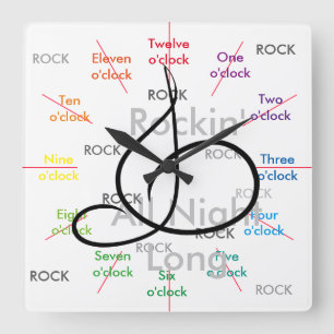 Music Rock N Roll Musicians Gift Cricket Diane Vierkante Klok