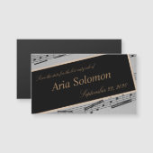 Music Romance Enregistrer la carte magnétique Date (Devant / Derrière)