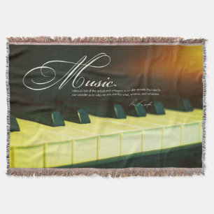 Music Secrets Emerson Quote Piano Deken