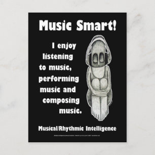 Music Smart - Blank Briefkaart