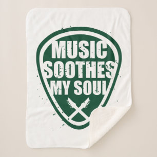 Music Soothes My Soul Sherpa Deken