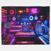 Music Studio Fleece Deken (Voorkant (Horizontaal))