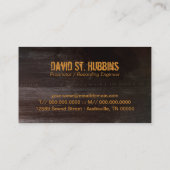 Music Studio Microphone Visitekaartje (Achterkant)