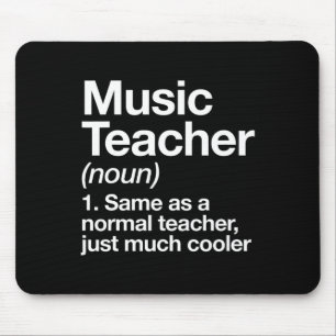 Music Teacher Definition Plezier Terug naar school Muismat