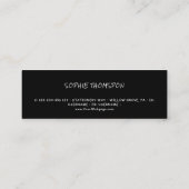 Music teacher guitar private lessons mini visitekaartje (Achterkant)