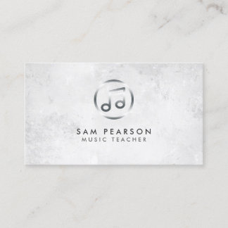 Music Teacher Music Note Pictogram Visitekaartje