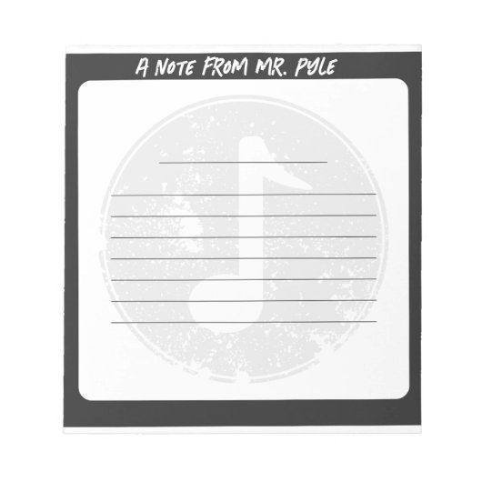 Music Teacher Notitieblok (Voorkant)