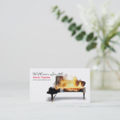 Music Teacher Visitekaartje (Staand voorkant)