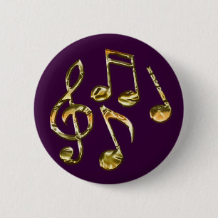 MUSIC Theme Gift Collectie Ronde Button 5,7 Cm