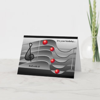 Music Themed Birthday Greetings Kaart